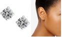 Lauren Ralph Lauren Silver-Tone Cubic Zirconia Stud Earrings 